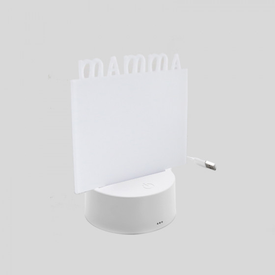 MAMMA Multicolor LED Base with Sublimation Plexy 15x15 cm.