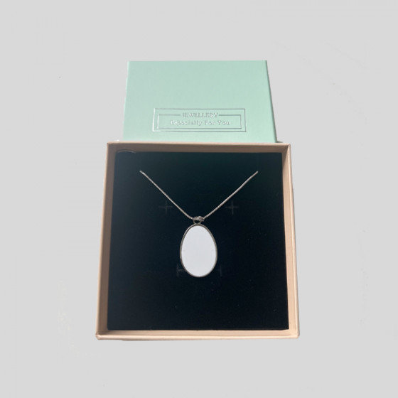 Necklaces with sublimation pendant including box